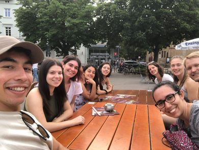 Selfie im Biergarten